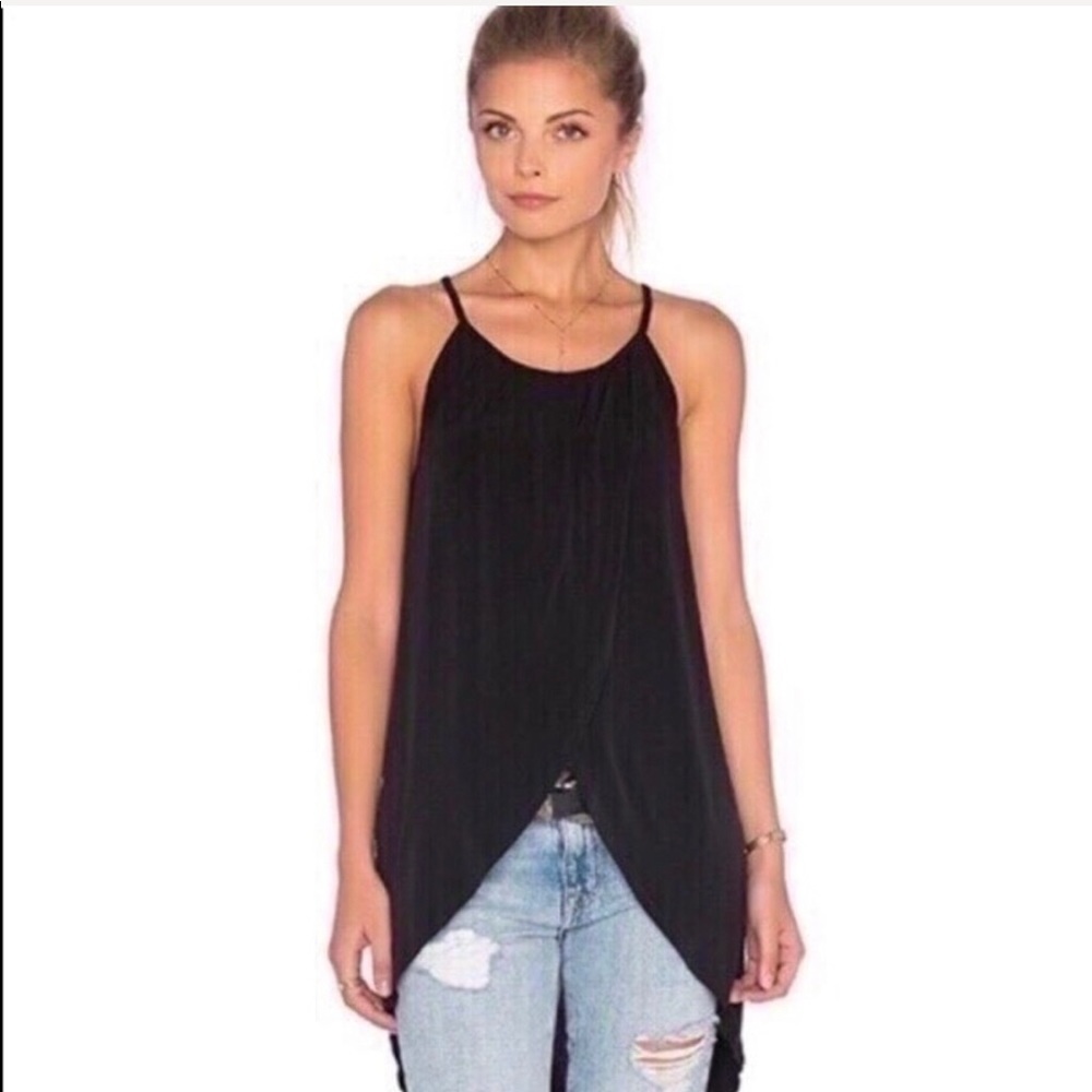 BRAND NEW BCBGMAXAZRIA HALTER FRONT WRAP TANK TOP